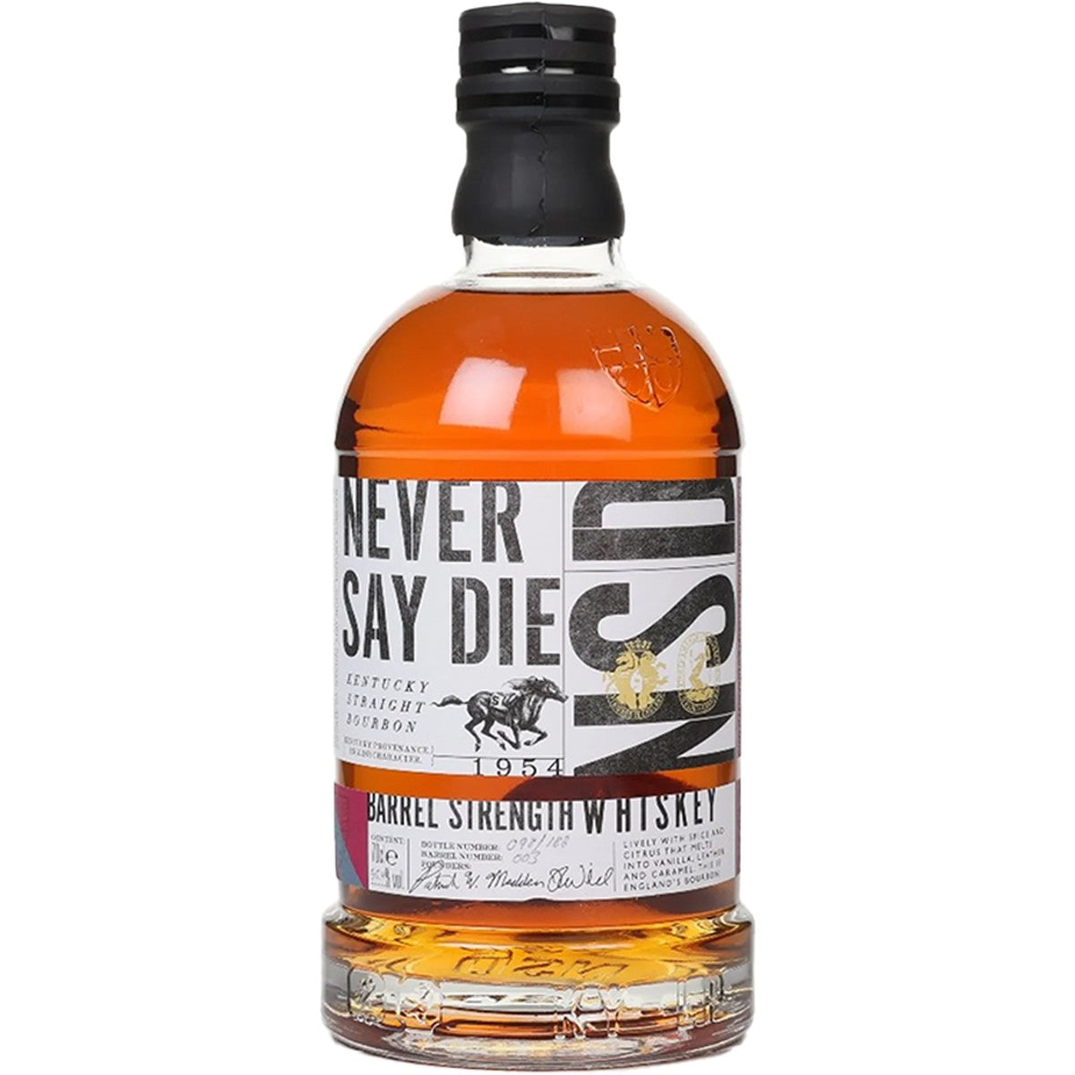 Never Say Die Barrel strengh whiskey 6 year