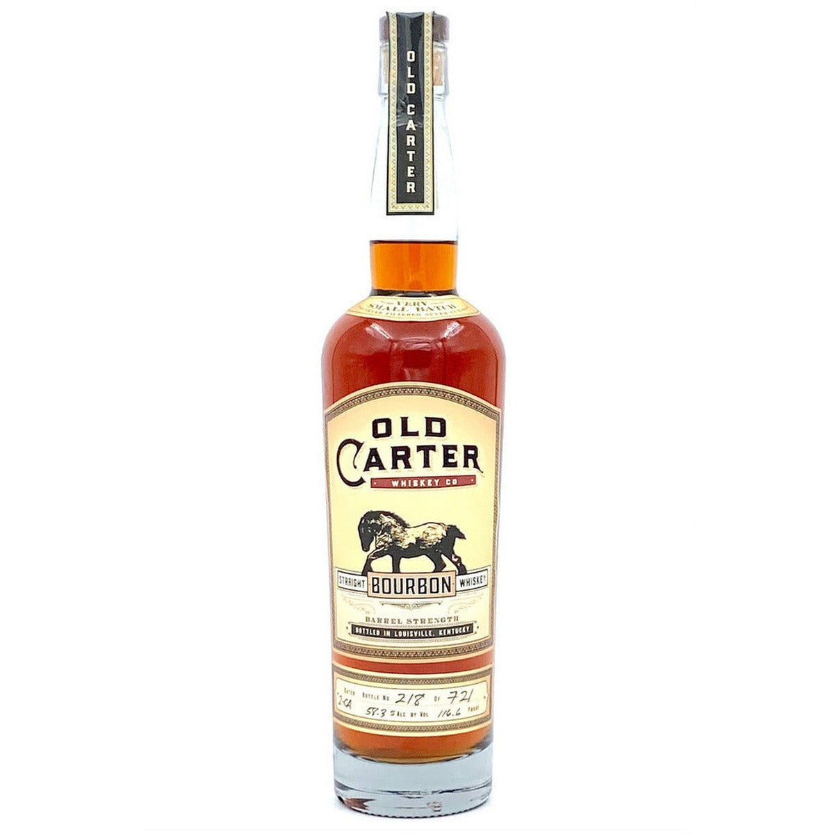 Old Carter Straight Bourbon Whiskey Barrel Strength Batch 2-CA 750 ml