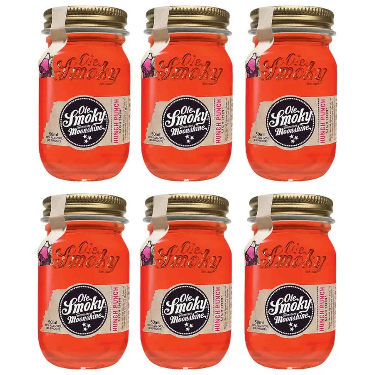 Ole Smoky Punch Moonshine Minis (6) 50 ml