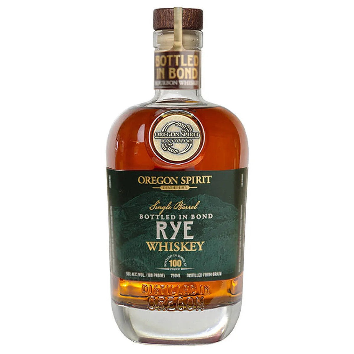 Oregon Spirit Distillers Single Barrel Bottled in Bond 4 year 750 ml