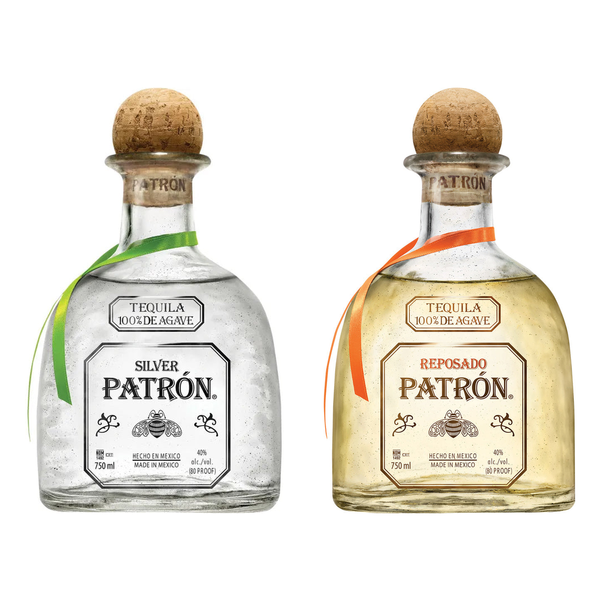 Patron Silver & Reposado Bundle 2 x 750 ml