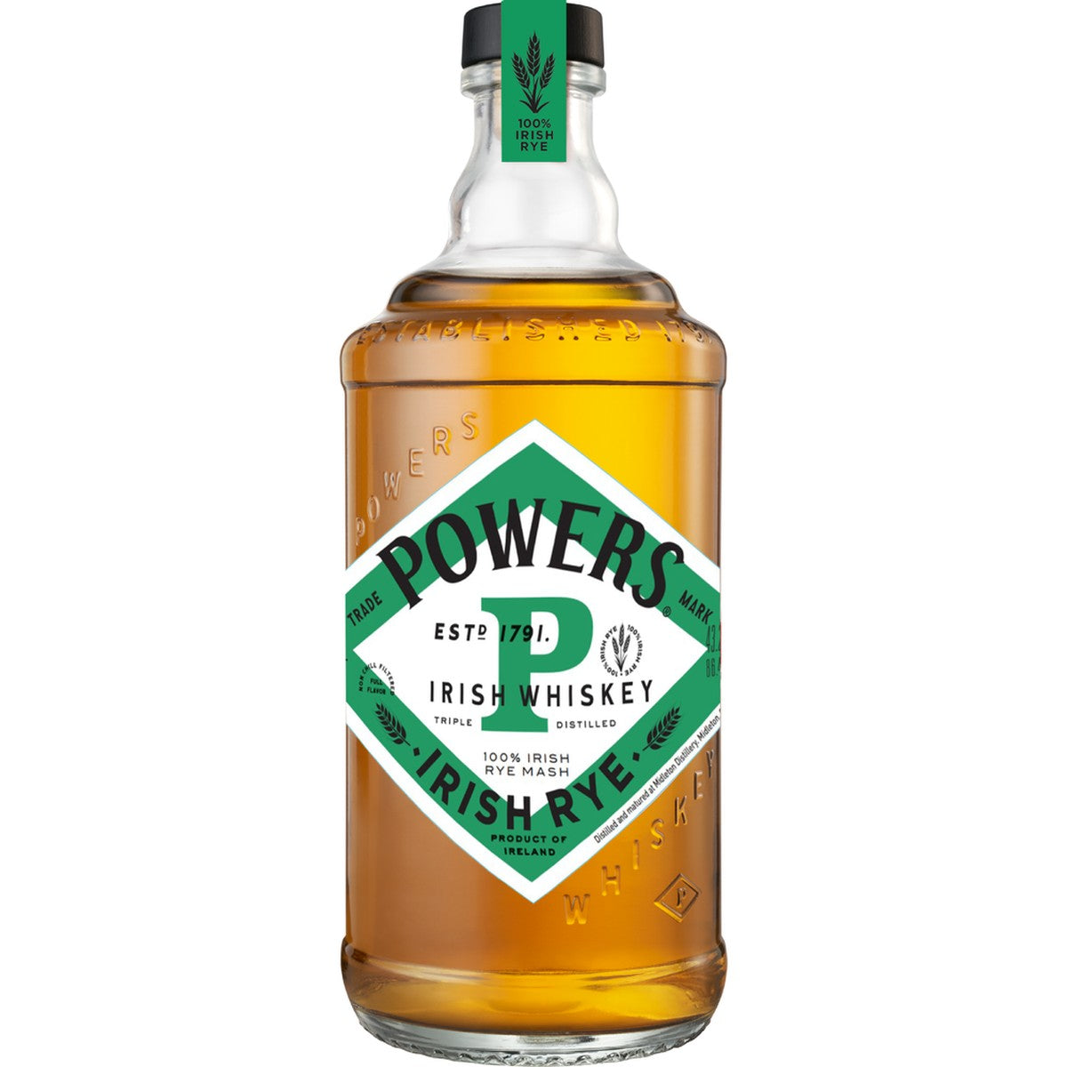Powers Irish Rye Whiskey 750 ml