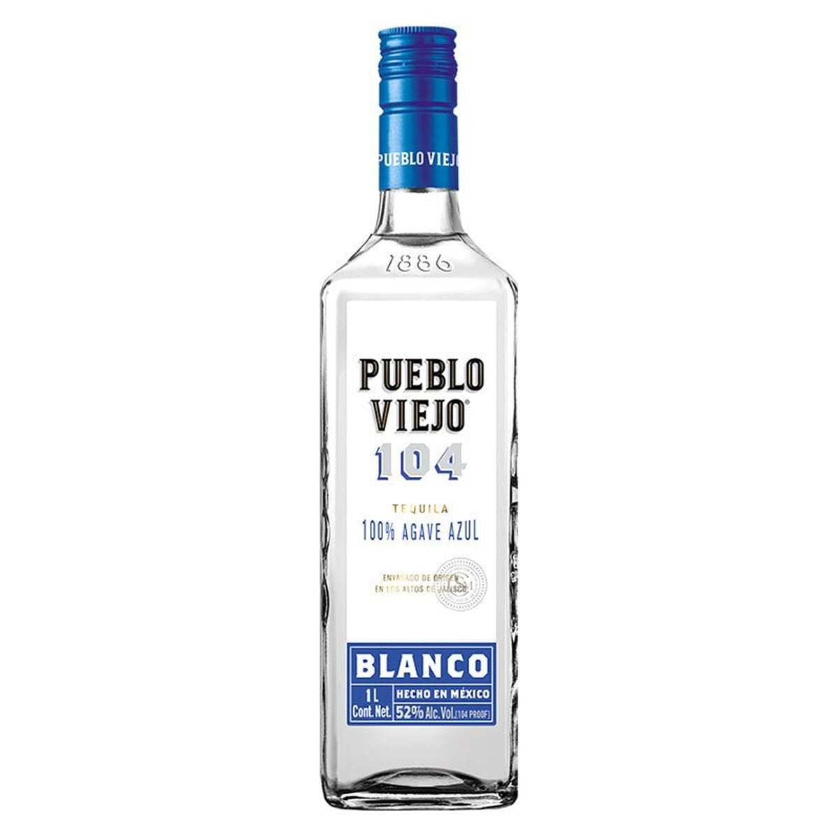 Pueblo Viejo 104 Tequila Blanco 1 Liter