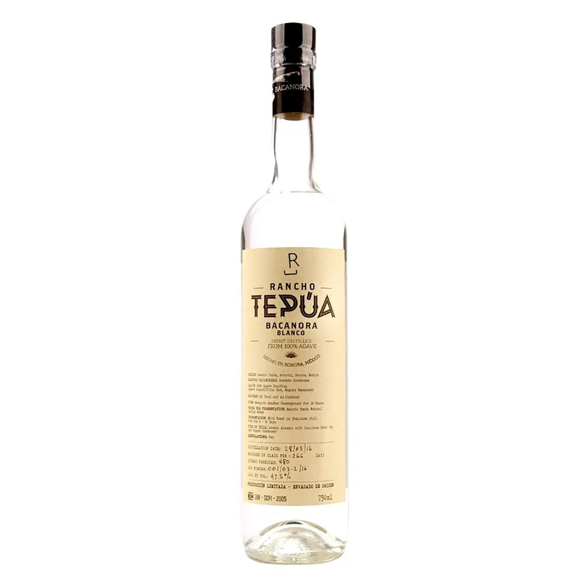 Rancho Tepua Bacanora Blanco 750 ml