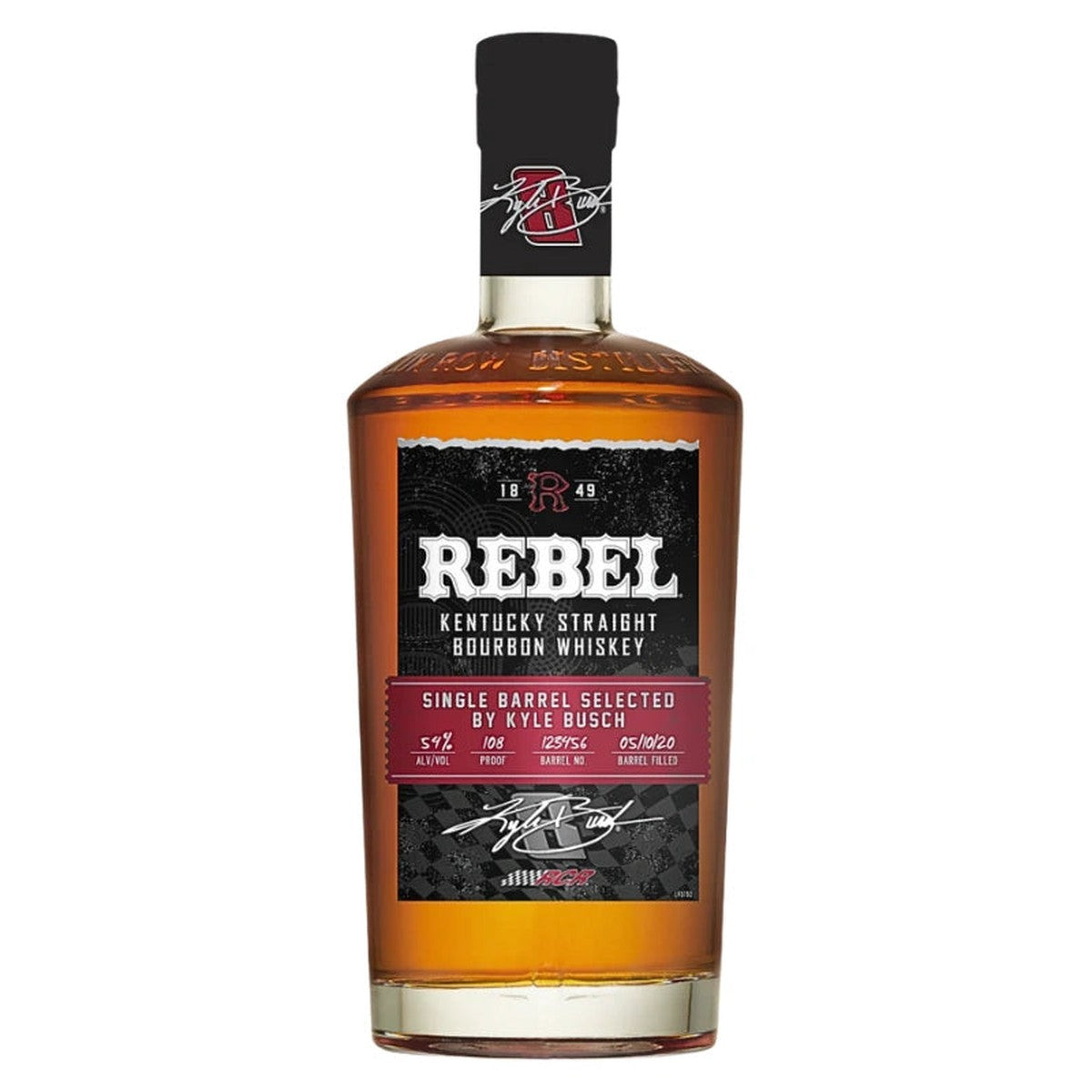 Rebel Kentucky Straight Bourbon Single Barrel selected By Kyle Bush
