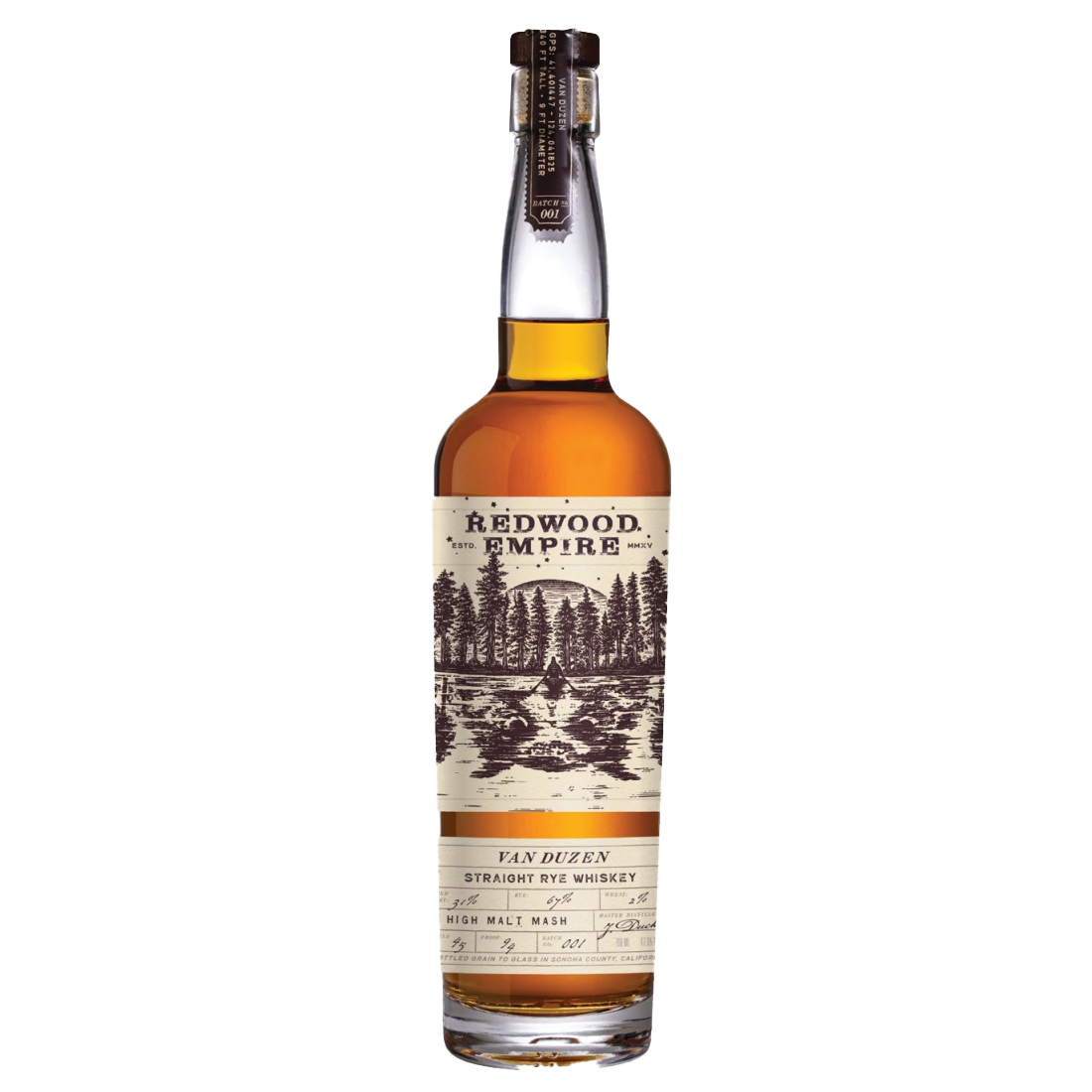 Redwood Empire Van Duzen Straight Rye