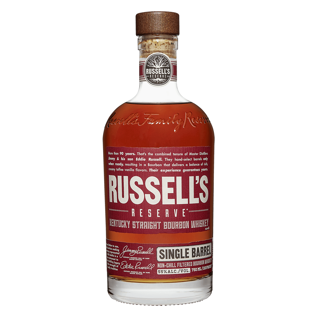 Russells Reserve Straight Bourbon Small Batch Single Barrel 750 ml