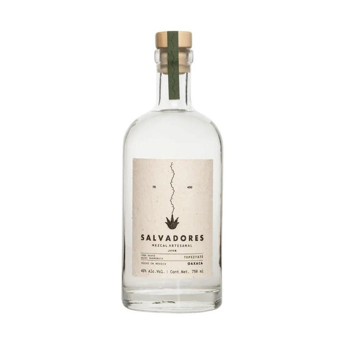 Salvadores Mezcal Artesanal Tepeztate Joven 750 ml
