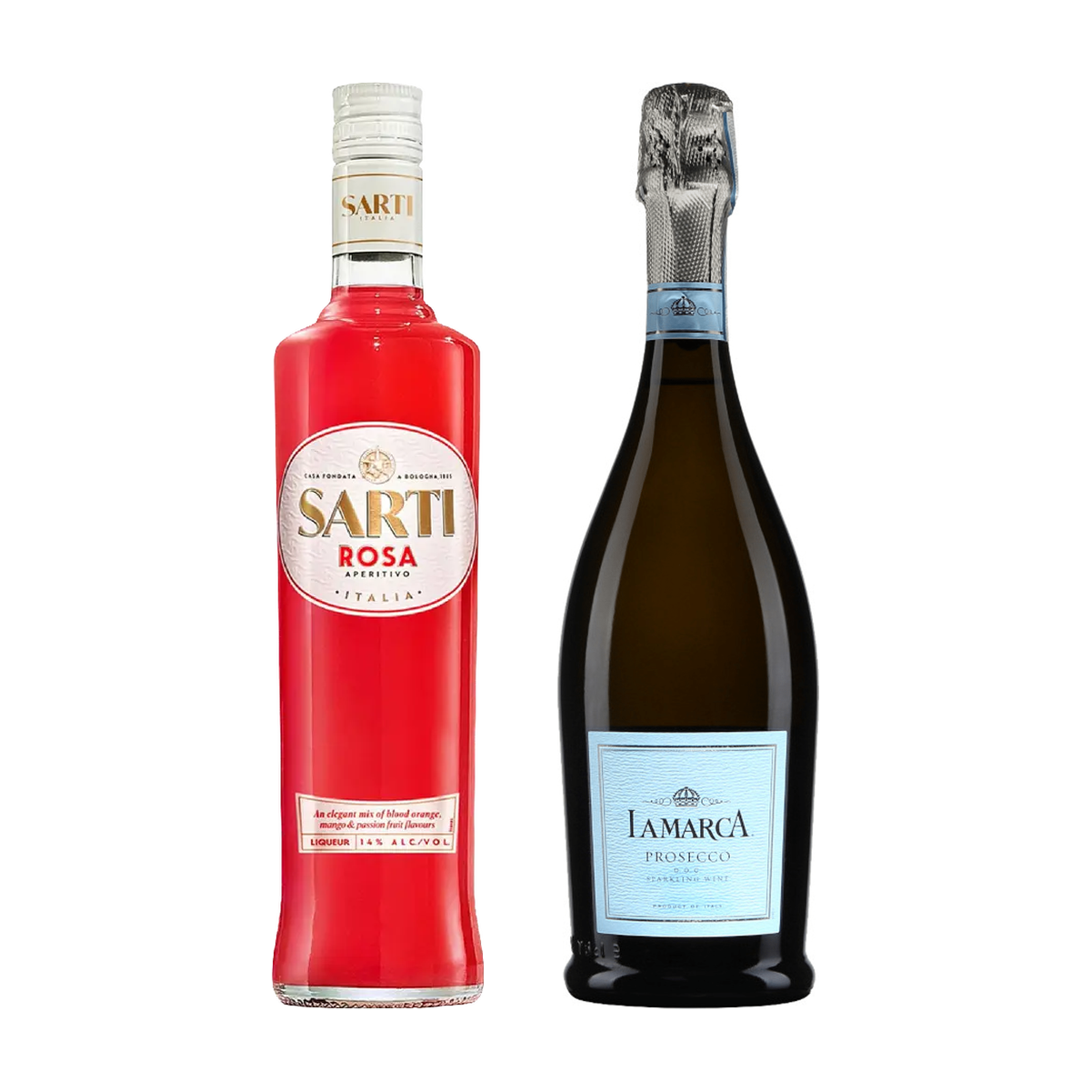 Sarti Rosa Spritz Bundle - Sarti Rosa & La Marca Prosecco 700 ml + 750 ml