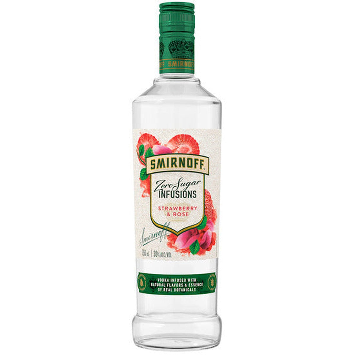 Smirnoff Zero Sugar Infusions Strawberry and Rose 750 ml