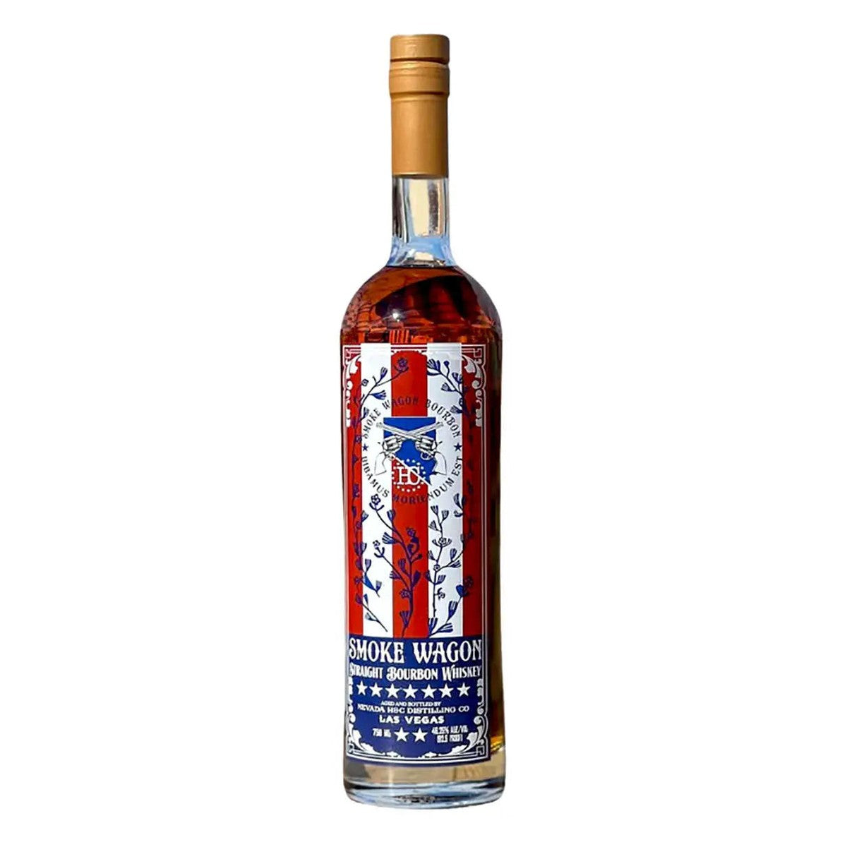 Smoke Wagon Red White and Blue Straight Bourbon Whiskey 750 ml