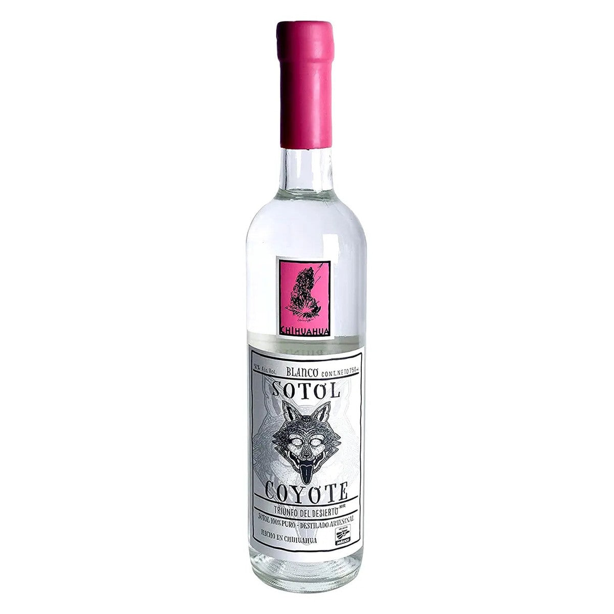 Sotol Coyote Blanco Chihuahua Pink Label 750 ml