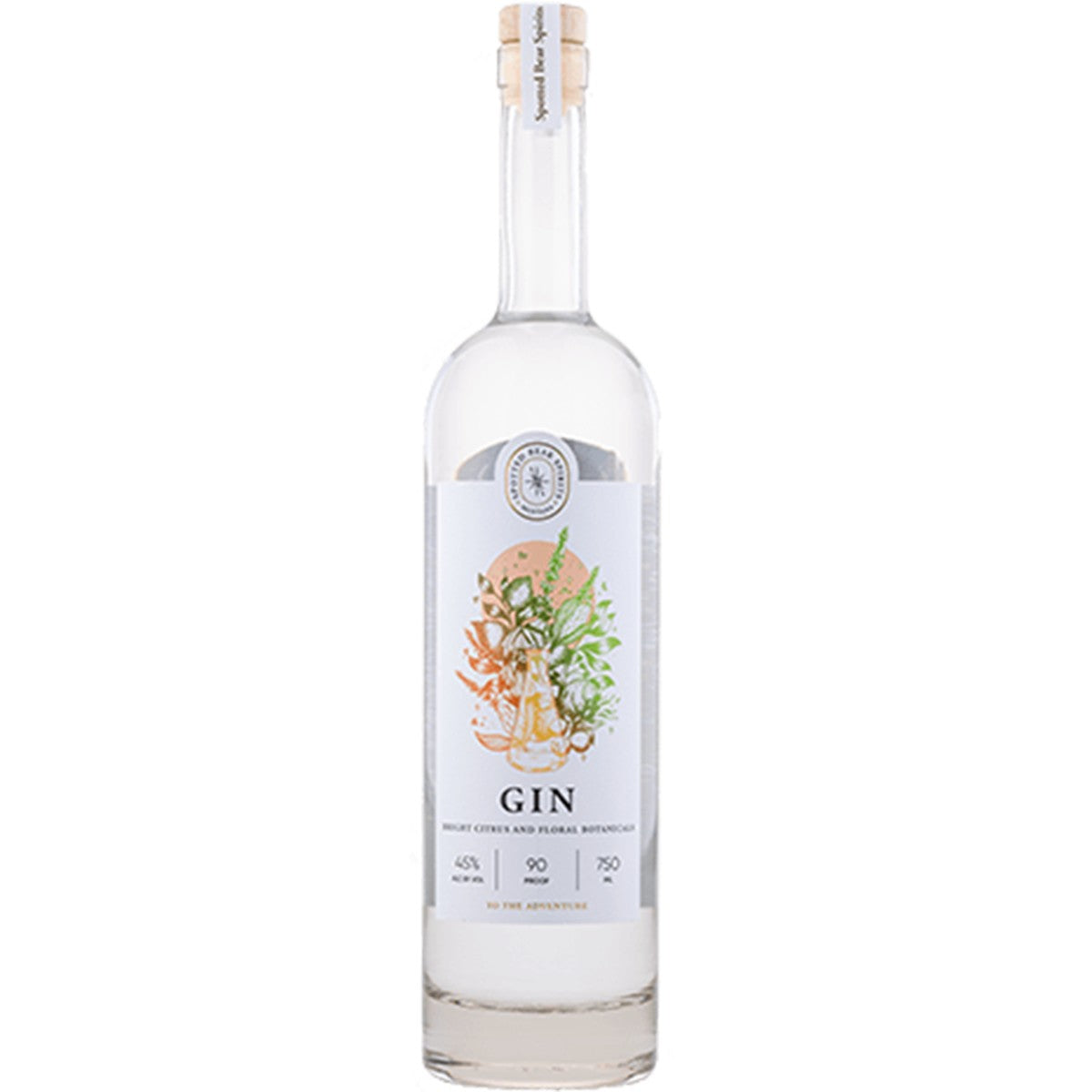 Spotted Bear Spirits Bright Citrus and Floral Botanicals Gin 750 ml