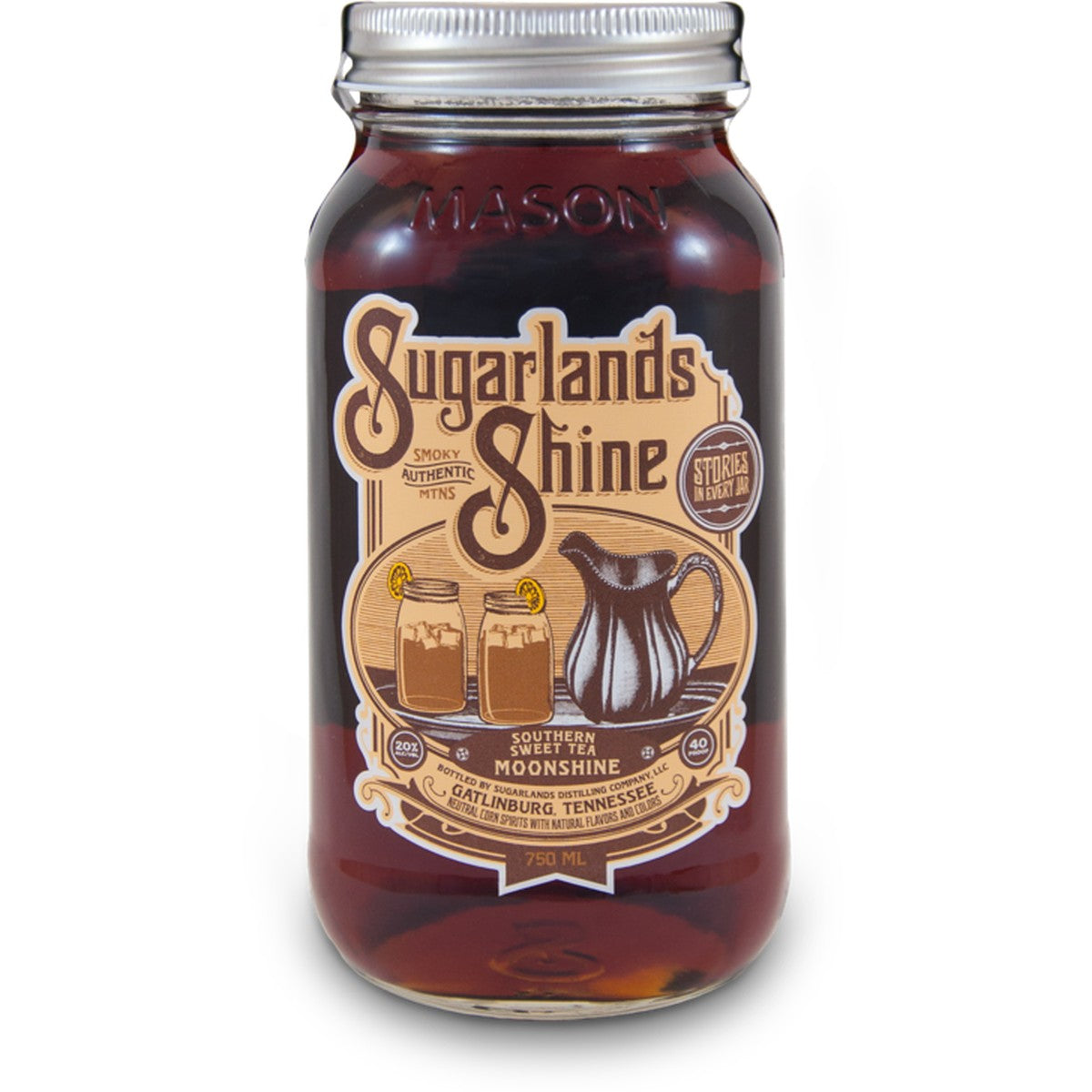 Sugarlands Shine Filed and Steam Sweet Tea Moonshine 750 ml