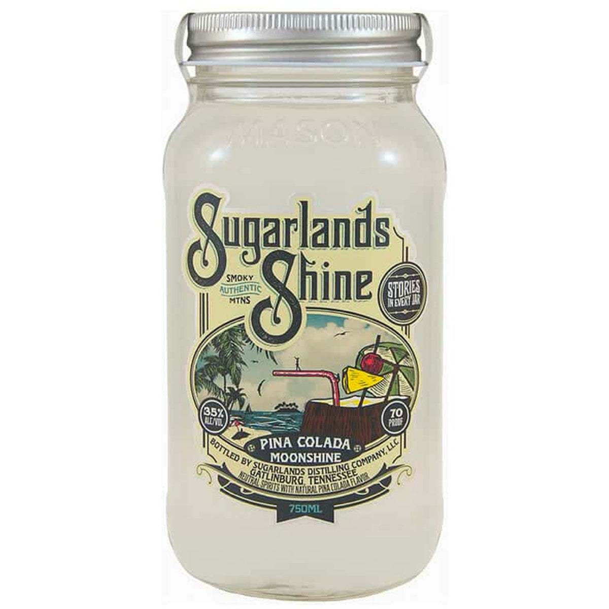 Sugarlands Shine Pina Colada Moonshine 750 ml