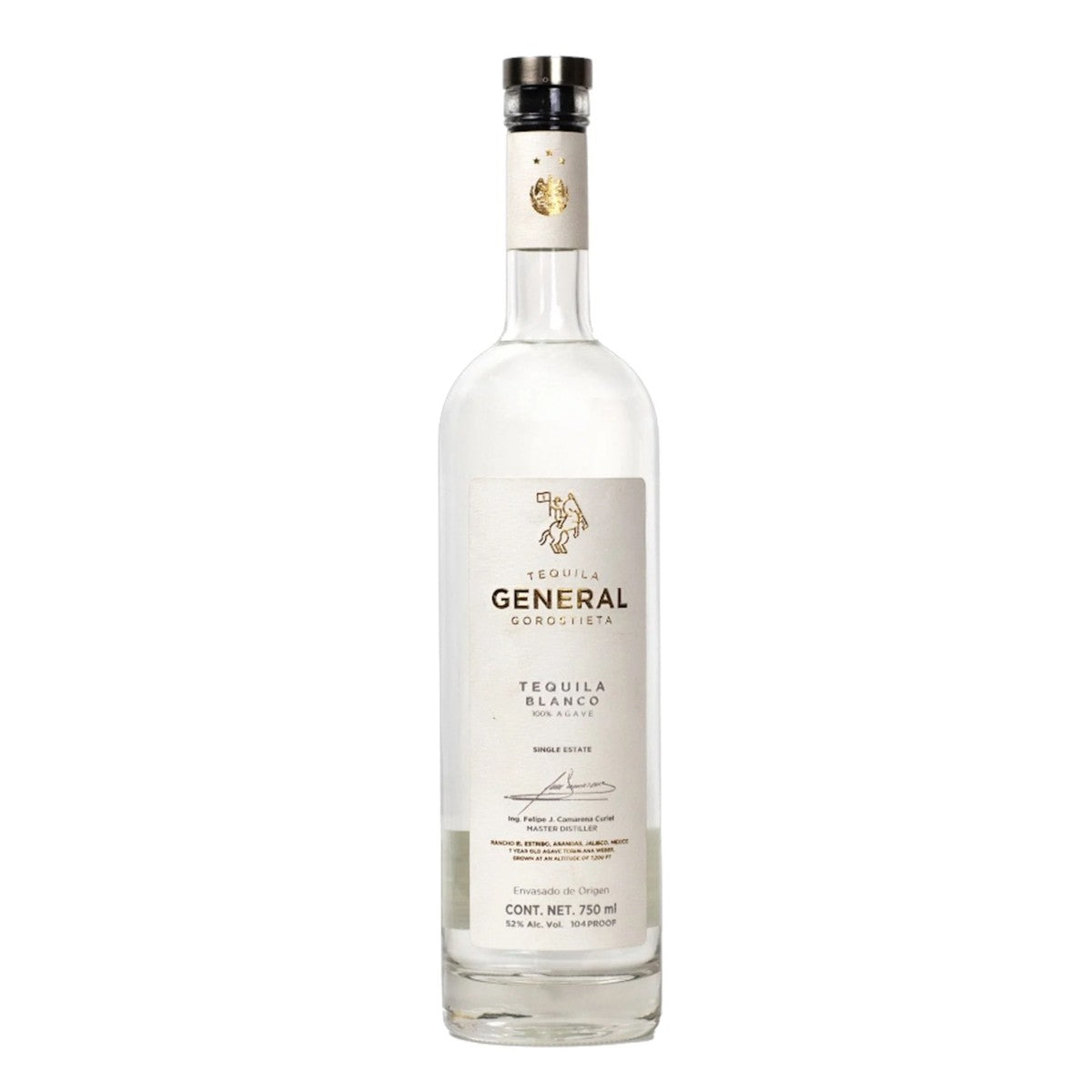 Tequila General Gorostieta Blanco High Proof Single Estate