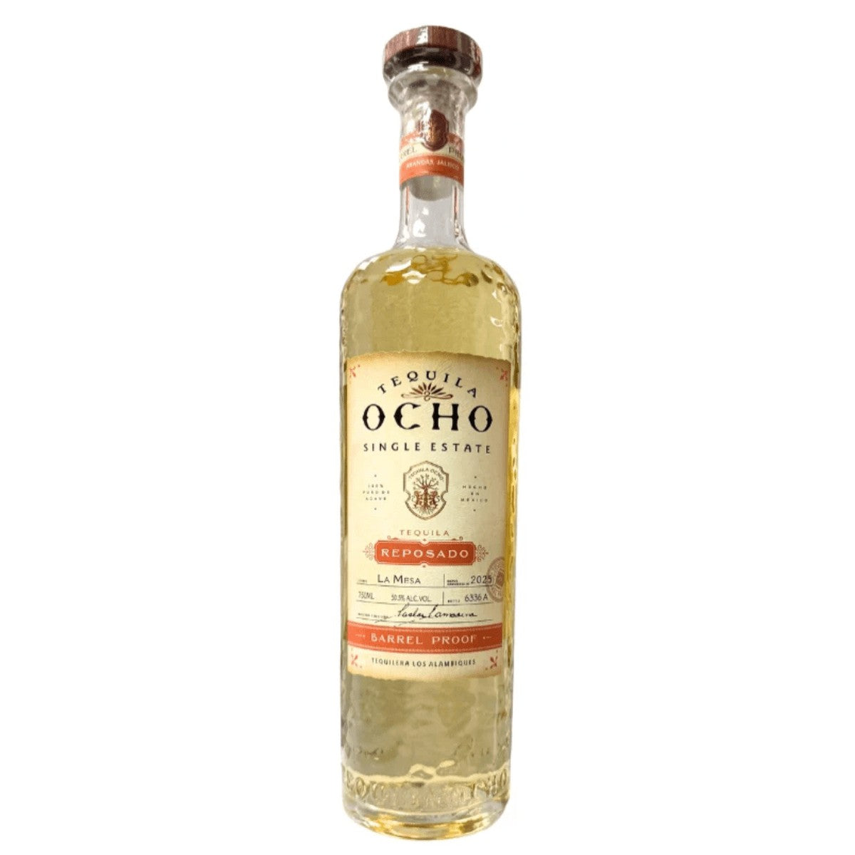 Tequila Ocho Single Estate Reposado La Mesa Barrel Proof 2025