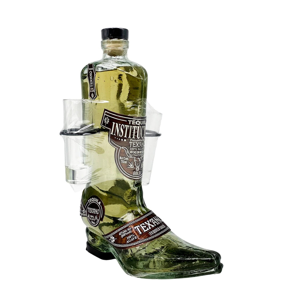 Texano Boot Shaped Bottle Gold Tequila 750 ml