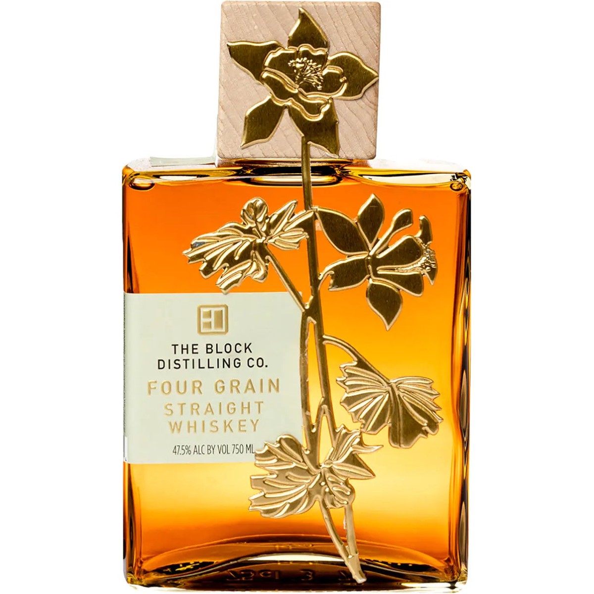 The Block Distilling Co. Four Grain Straight Whiskey 750ml