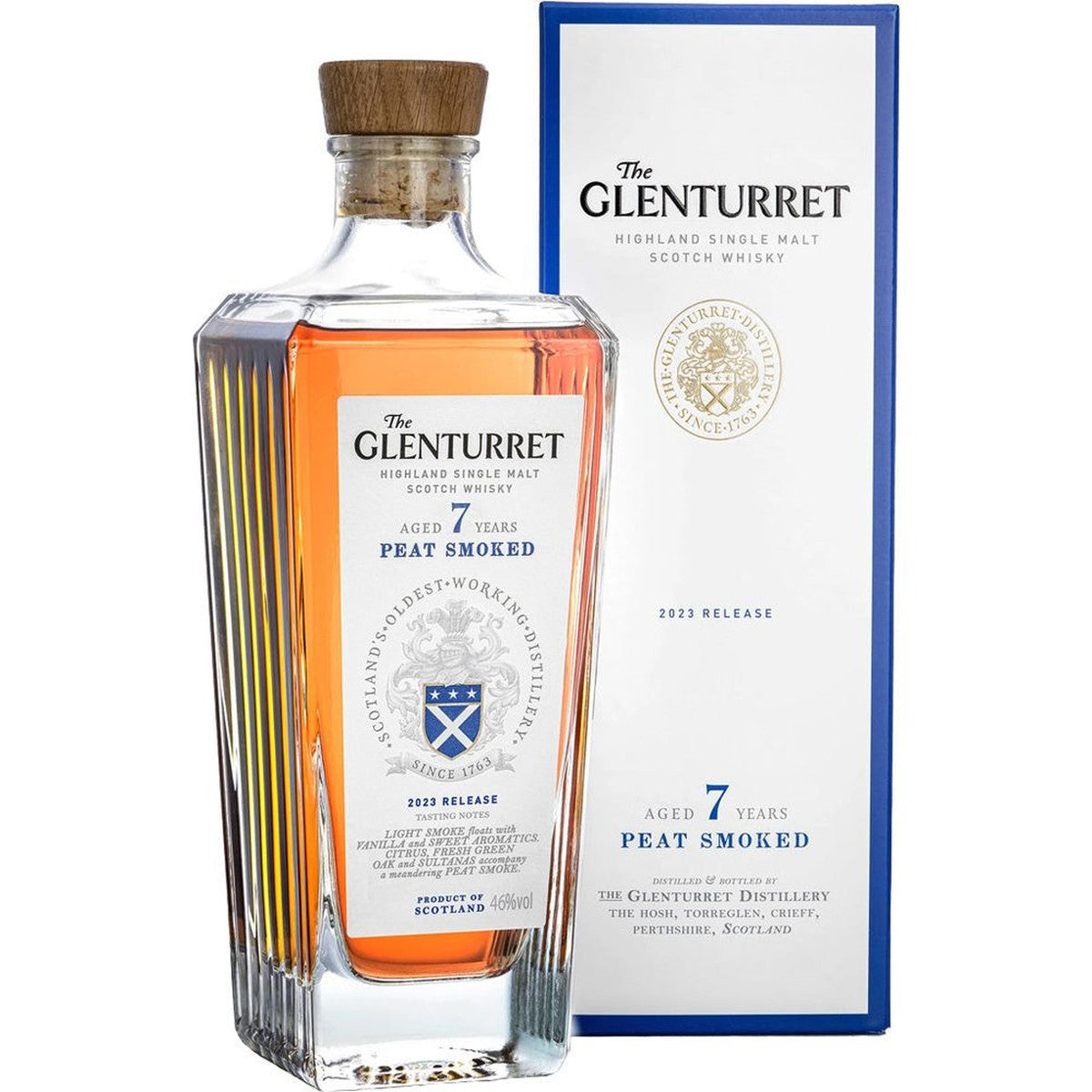 The Glenturret 7 Year Old Peat Smoked Single Malt Scotch Whisky
