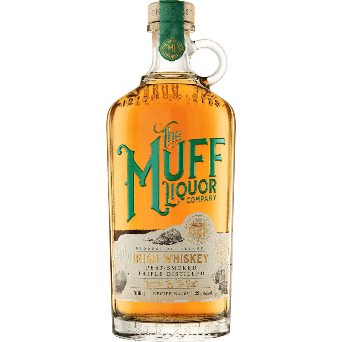 The Muff Liqour Company Irish Whiskey Peat Smoked Triple Distilled 700 ml