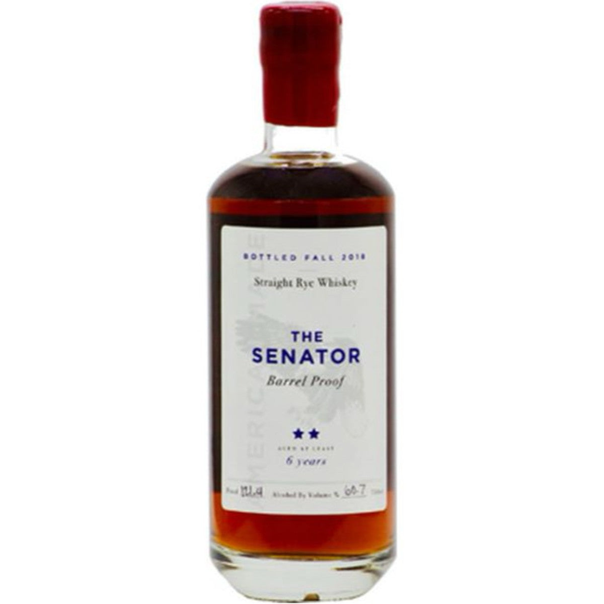 The Senator 6 yr Straight Rye Whiskey Barrel Proof 750 ml