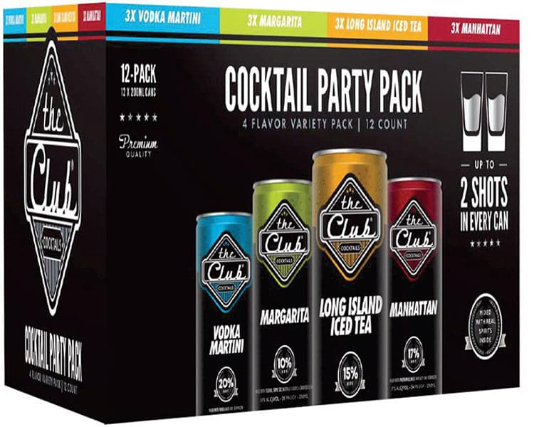 The Club The Cocktail party pack (12 pack)
