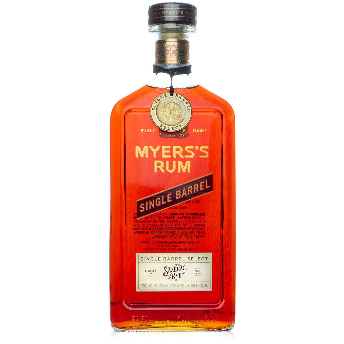 Top Shelf - Myers's Rum Single Barrel Select 750 ml
