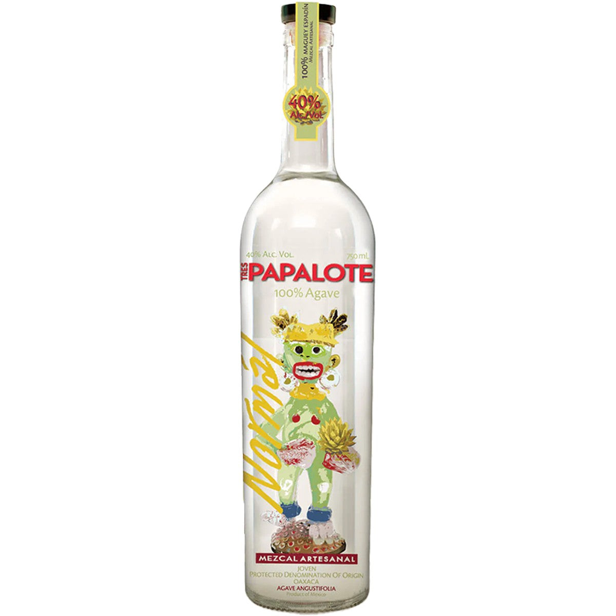 Tres Papalote Mezcal Artesanal Joven Oaxaca