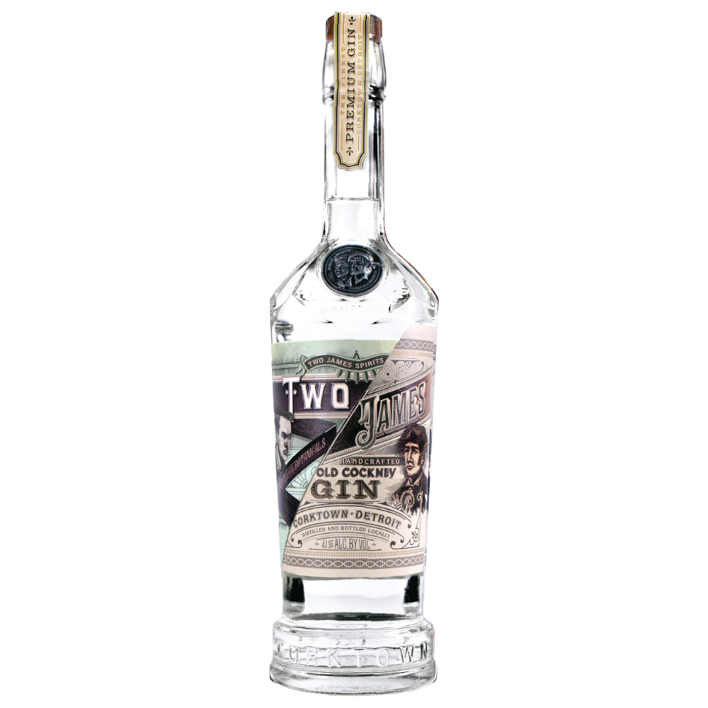 Two James Handcrafted Old Cockney Gin 750 ml