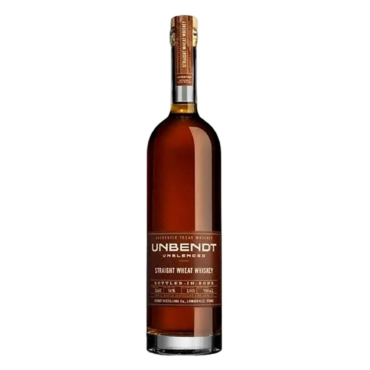 Unbendt Unblended Straight Wheat Whiskey 750 ml