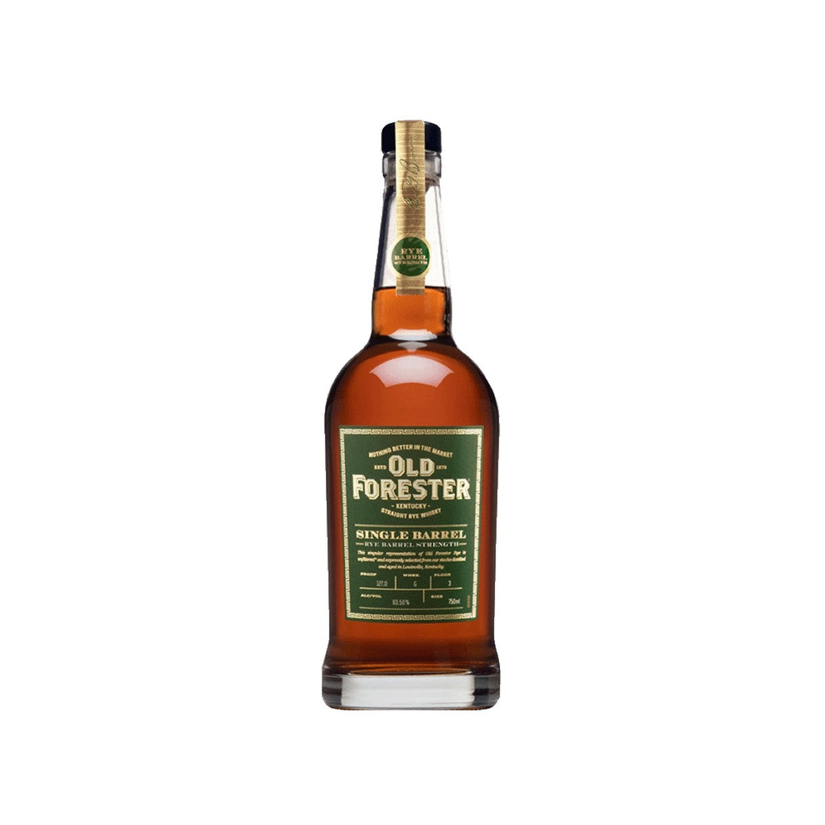 Uptown Old Forester Barrel Strength Single Barrel Kentucky Straight Rye Whiskey 750 ml