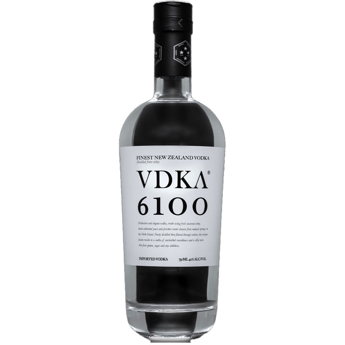 VDKA 6100 Finest New Zealand Vodka 750 ml