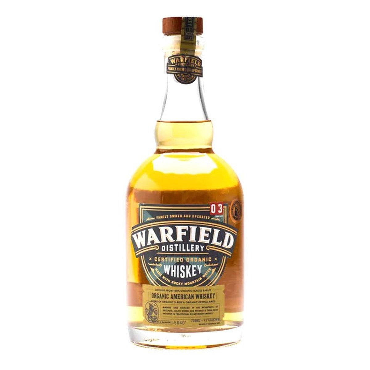 Warfield Distillery Certified Organic American Whiskey 750 ml