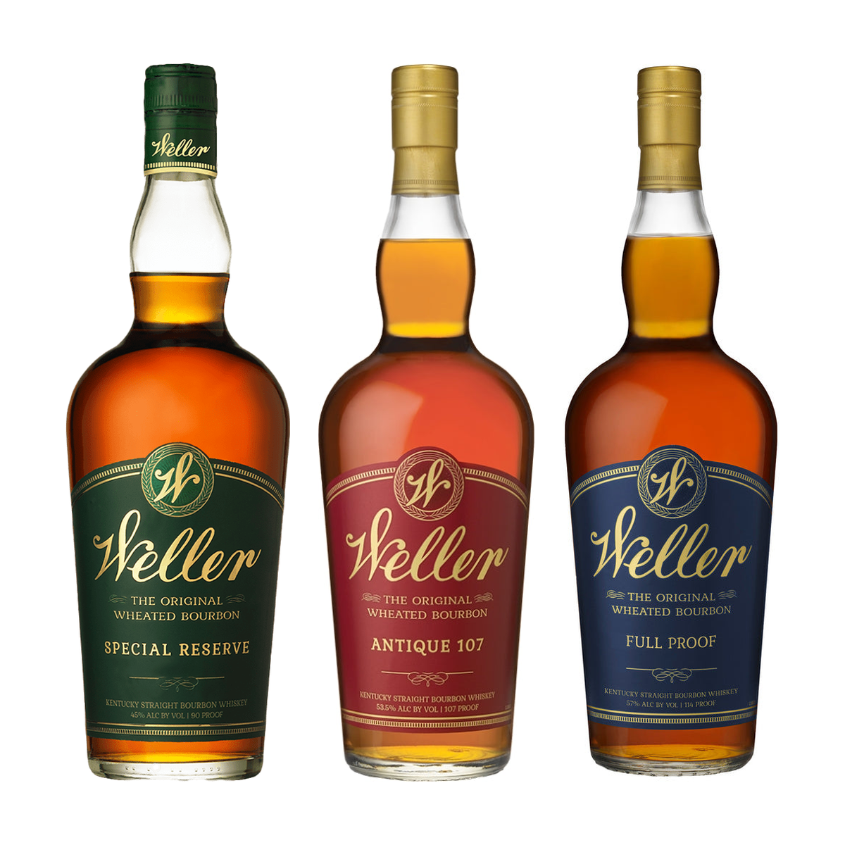 Weller Bundle - Special Reserve, Antique 107 & Full Proof 3 x 750 ml