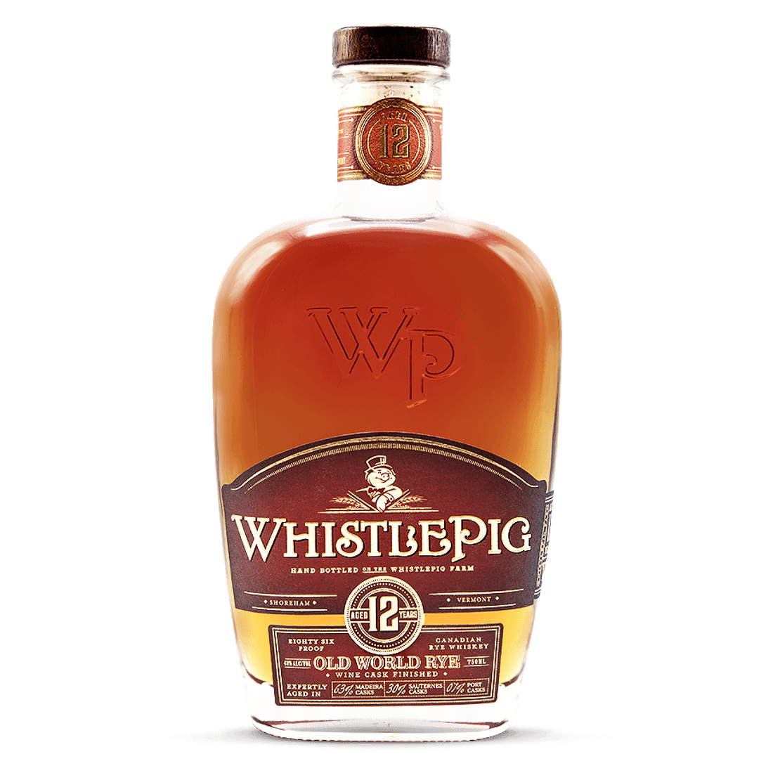 WhistlePig 12 Year Old World Cask Rye Whiskey 750 ml