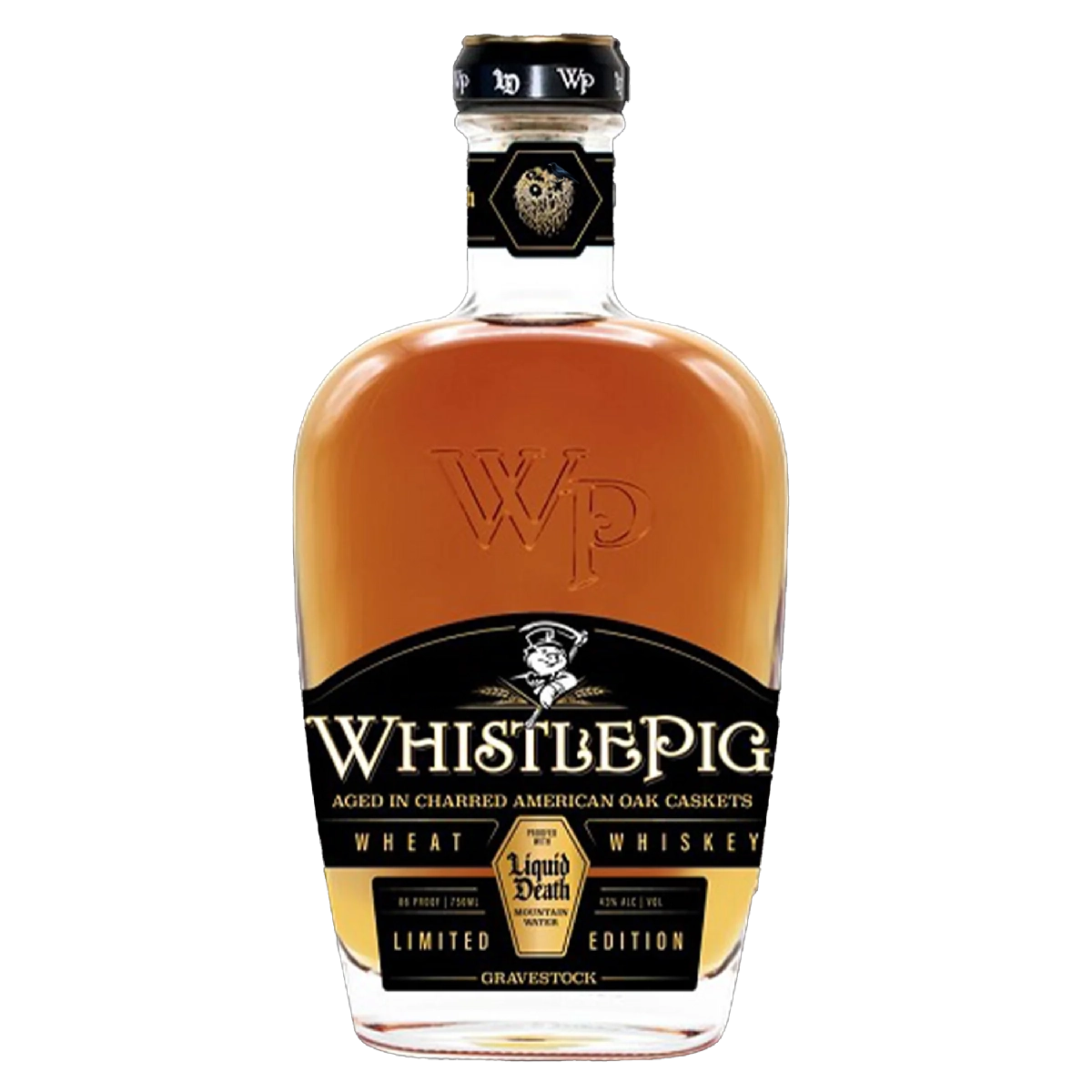 WhistlePig X Liquid Death Gravestock Wheat Whiskey 750 ml