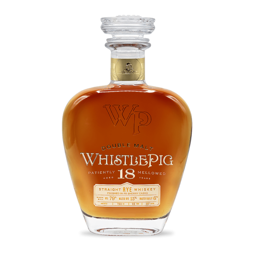 WhistlePig Double Malt 18 Year Old Straight Rye Whiskey 750 ml