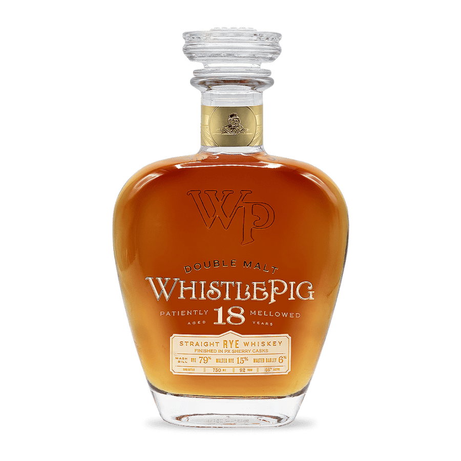 WhistlePig Double Malt 18 Year Old Straight Rye Whiskey