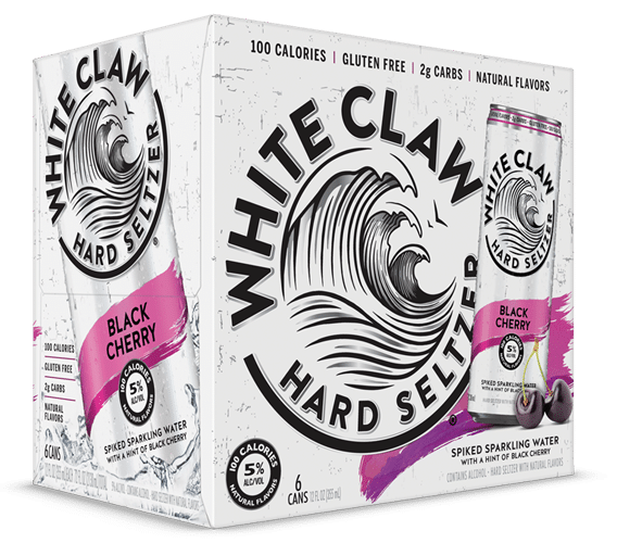 White Claw Hard Seltzer Black Cherry (6 Pack)