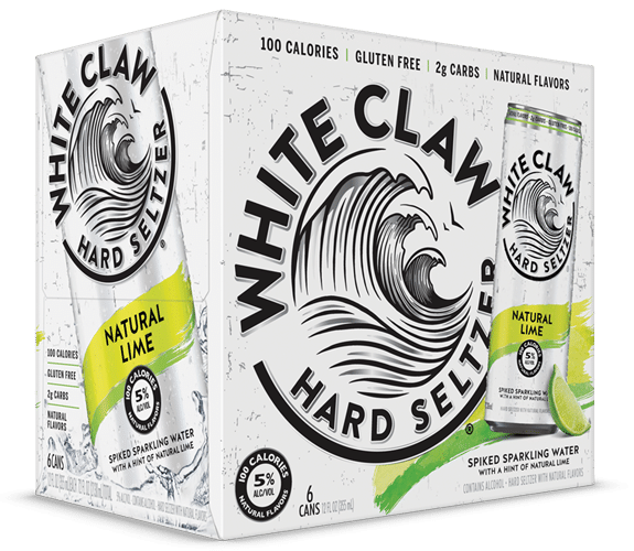 White Claw Hard Seltzer Natural Lime (6 pack)