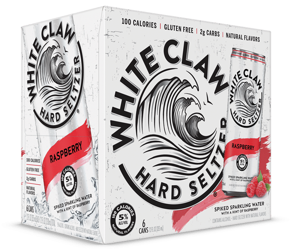 White Claw Hard Seltzer Raspberry (6 Pack)