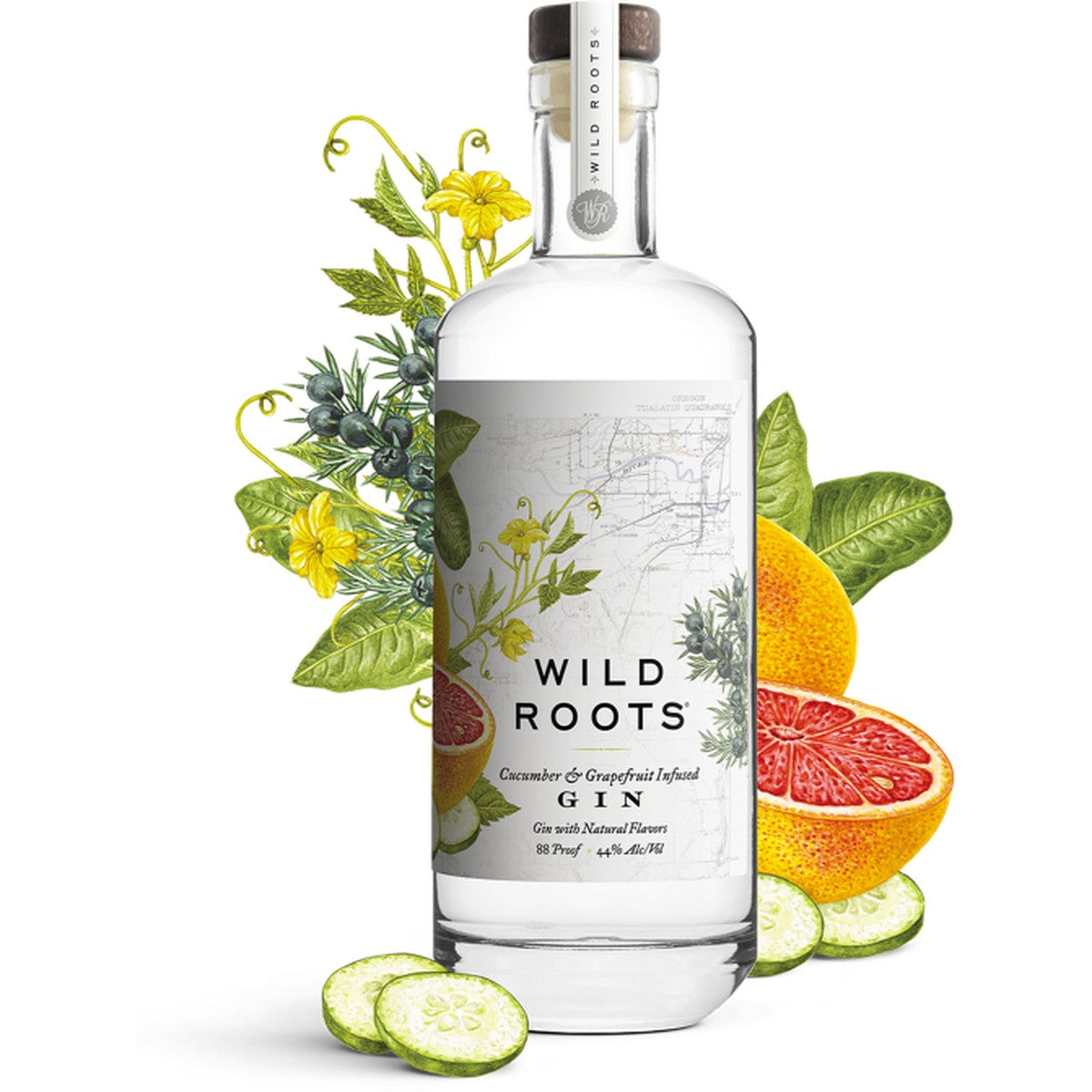 Wild Roots Cucumber and Grapefruit Gin 750 ml