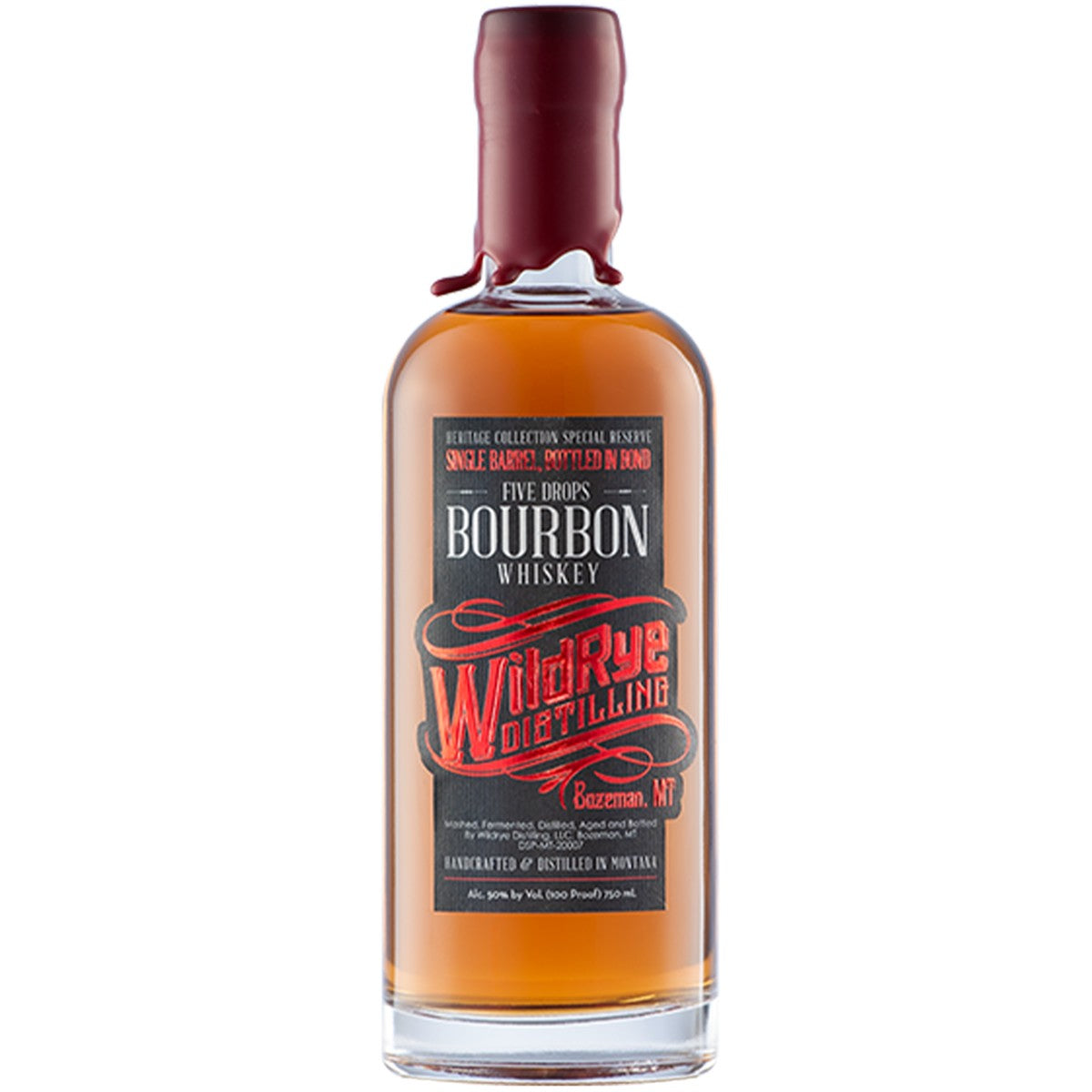 Wildrye Single Barrel Bottled in Bond 5 drops 750 ml