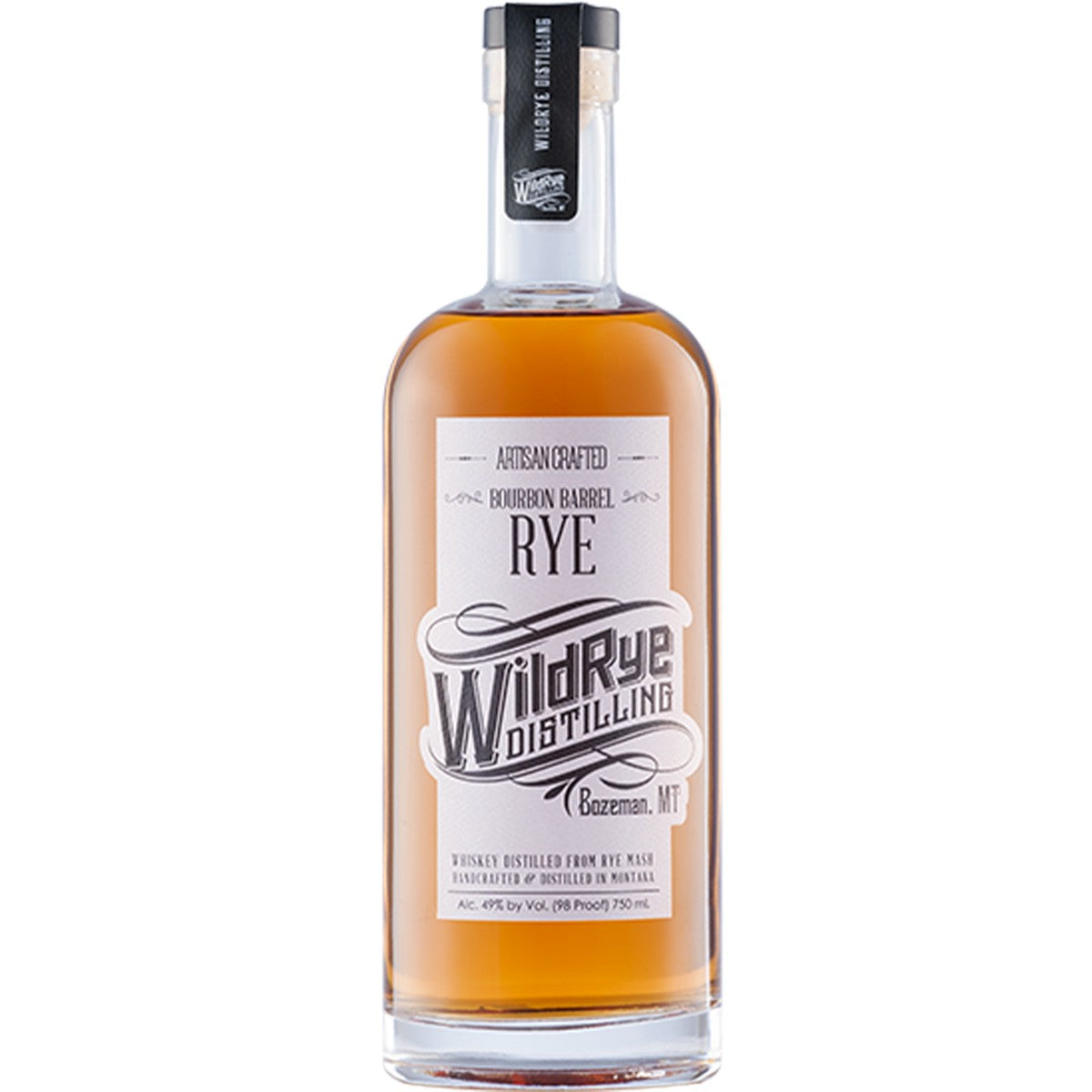 WildRye Whiskey Distilled from Rye Mash 750 ml