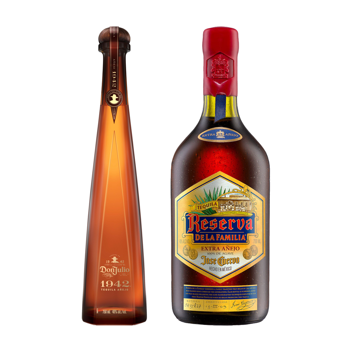 Extra Añejo Icons Bundle - Don Julio 1942 & Cuervo Reserva de la Familia 2 x 750 ml