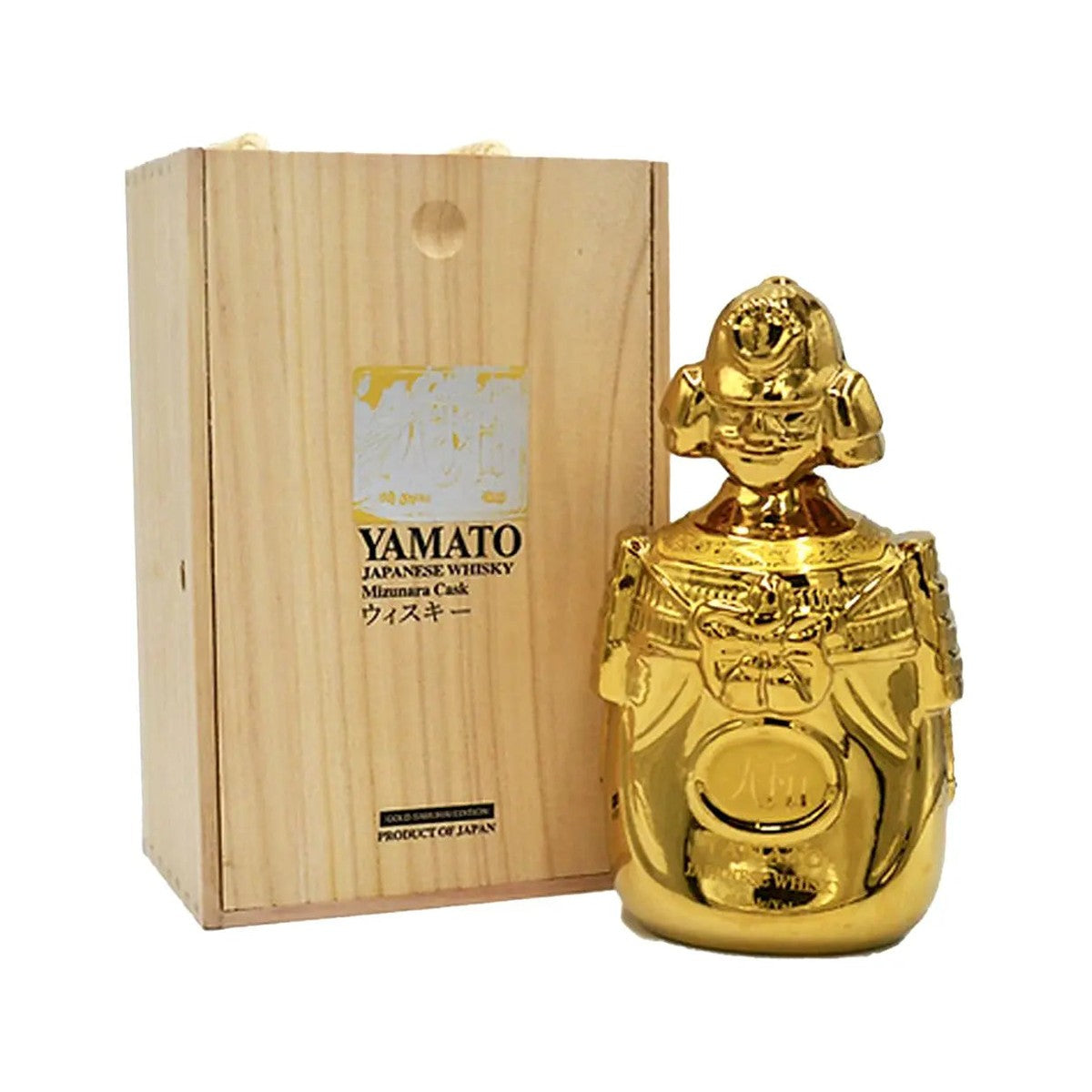 Yamato Mizunara Cask Gold Samurai Edition Japanese Whisky 750 ml
